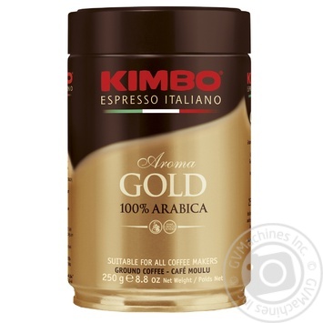 Кава Kimbo Aroma Gold 100% Arabica мелена з/б 250г купити, ціни на МегаМаркет - фото 1