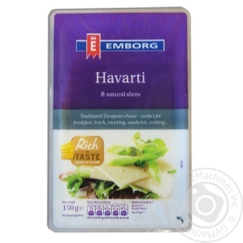 Emborg havarti slices cheese 55% 150g - buy, prices for MegaMarket - photo 1