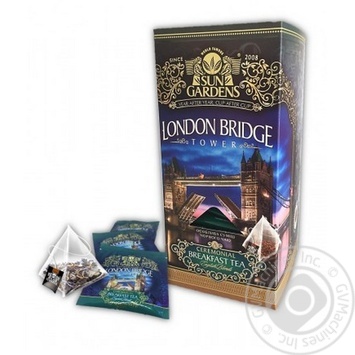 Sun Gardens London Bridge Black Tea 25pcs 2g - buy, prices for MegaMarket - photo 1