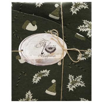 Скатертина Прованс Шапочки на зеленому 180см