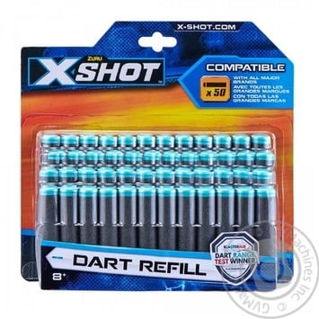 Набір патронів Zuru X-Shot Dart Refill 50шт - купити, ціни на Auchan - фото 1