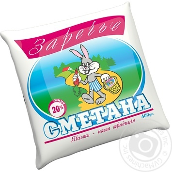 Zarechye sour cream 20% 400g - buy, prices for MegaMarket - photo 1