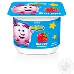 Smeshariki strawberries yogurt 1.4% 115g