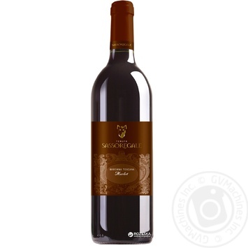 Wine merlot Sassoregale red dry 14% 750ml Italy - buy, prices for MegaMarket - photo 1