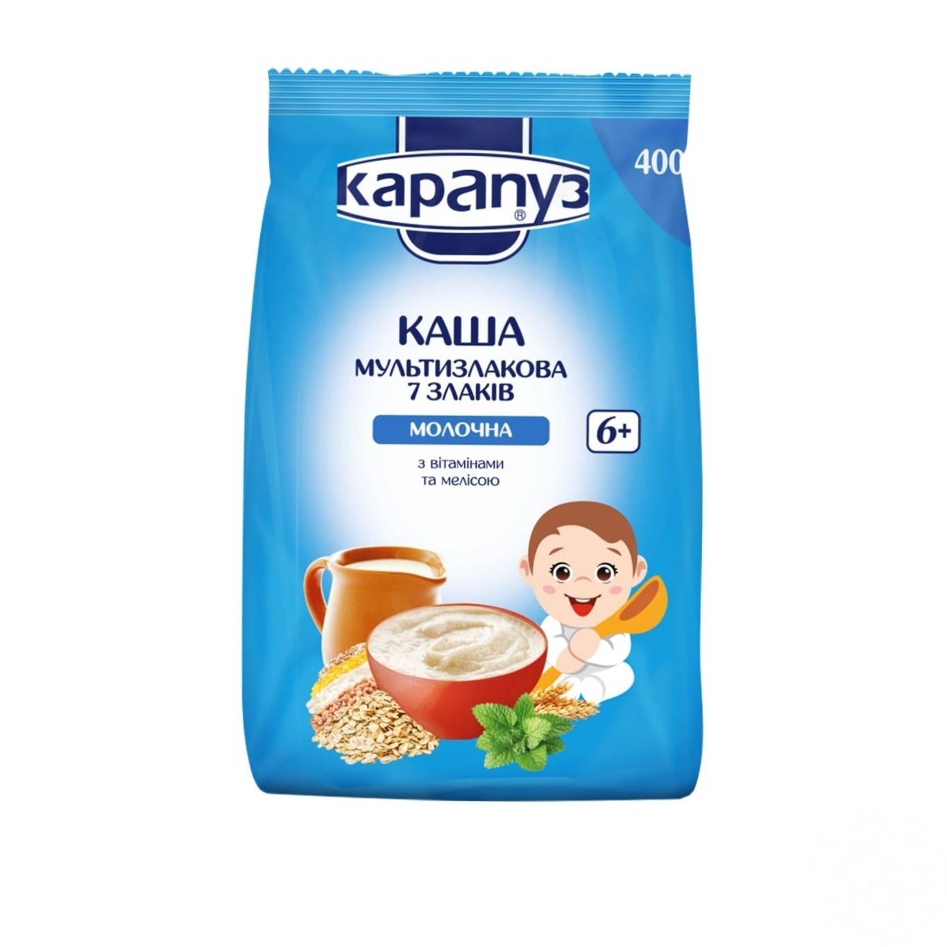 

Каша Карапуз молочная 7 злаков с мелиссой 400г
