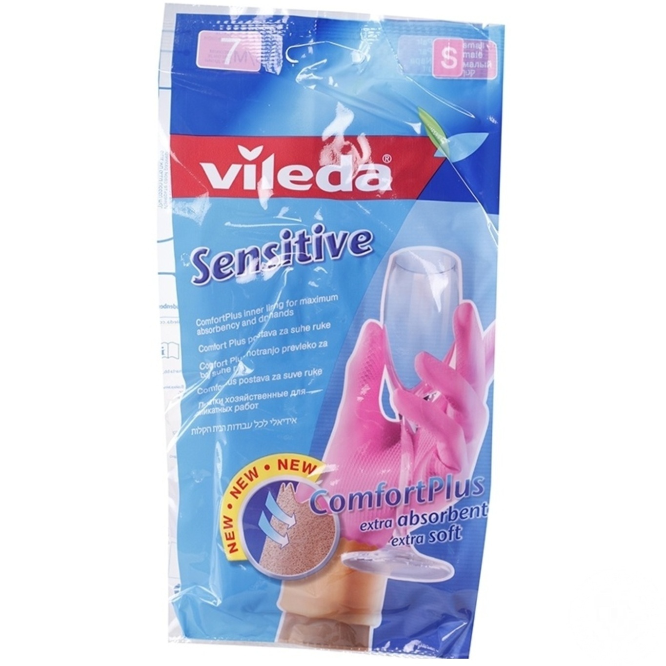 

Перчатки Vileda хозяйственные S