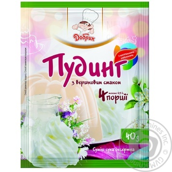 Dobryk with vanilla for desserts pudding 40g - buy, prices for Auchan - photo 1