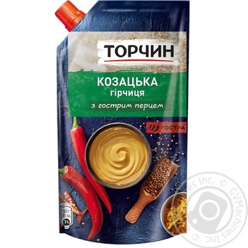 Горчица Торчин Казацкая 130г купить, цены на МегаМаркет - фото 1
