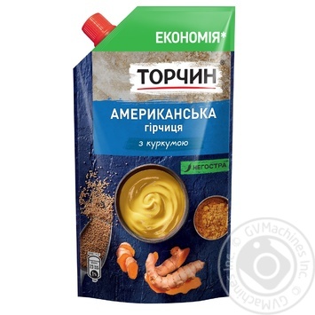 Горчица Торчин Американская с куркумой 230г купить, цены на МегаМаркет - фото 1