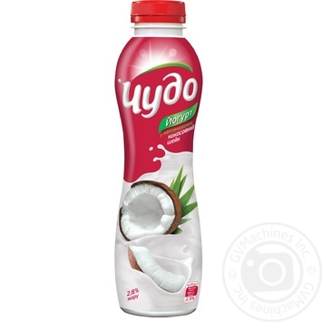 Chudo coconut shake yogurt 2.8% 540g - buy, prices for MegaMarket - photo 1
