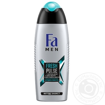 Гель для душа Fa Men Clean Pulse 3в1 250мл купити, ціни на МегаМаркет - фото 1