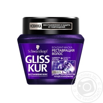 Маска Gliss Kur Hair Renovation для ослабленных и истощенных после окрашивания и стайлинга волос 300мл - купить, цены на NOVUS - фото 2