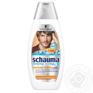 Шампунь Schwarzkopf Schauma Caffeine Pover для мужчин Против перхоти ×3 400мл купить, цены на МегаМаркет - фото 1