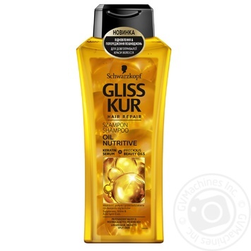 Шампунь Gliss Kur Oil nutrivite  для посіченого волосся 400мл купити, ціни на МегаМаркет - фото 1