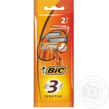 Бритва мужская BIC SENSITIVE 3 2шт купить, цены на МегаМаркет - фото 1