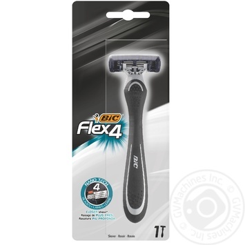 Бритва чоловіча BIC Flex 4 1шт купити, ціни на МегаМаркет - фото 1