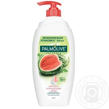 Гель для душа Palmolive Натурель Мягкий и освежающий арбуз 750мл купить, цены на МегаМаркет - фото 1