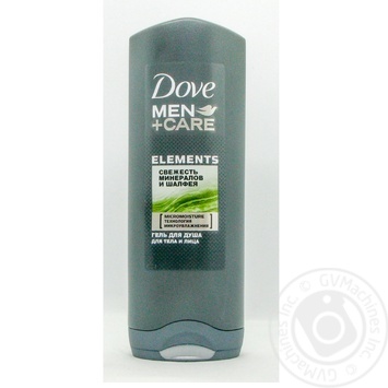Гель для душу Dove Men+Care Свіжість мінералыв і шавлії 250мл купити, ціни на МегаМаркет - фото 3