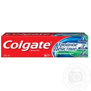 Зубна паста Colgate Потрійна дія 100мл купити, ціни на МегаМаркет - фото 1