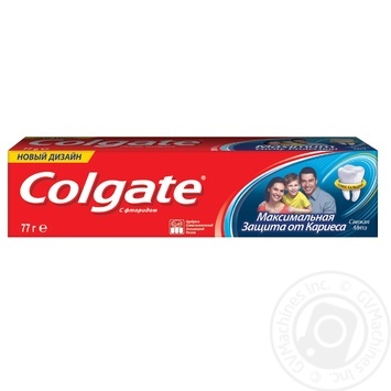 Зубная паста Colgate Свежая мята Максимальная защита от кариеса с жидким кальцием 50мл купить, цены на МегаМаркет - фото 1
