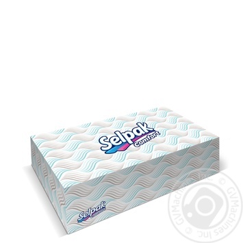 Napkins Selpak white 100pcs - buy, prices for MegaMarket - photo 1