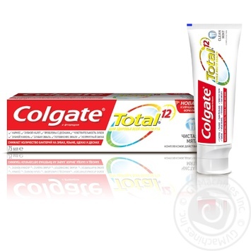 Паста зубна Colgate Total 12 Чиста м'ята 75мл купити, ціни на МегаМаркет - фото 8