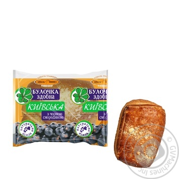 KyivKhlib Kyiv Puff Pastry Bun with Black Currant 100g - buy, prices for MegaMarket - photo 1