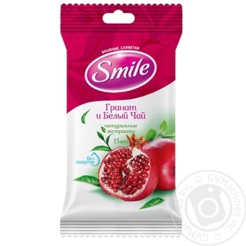 Napkins Smile Daly fruit 15pcs - buy, prices for MegaMarket - photo 1