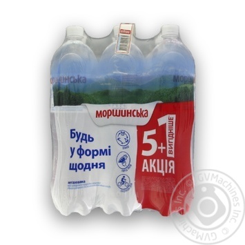 Вода мінеральна Моршинська негазована 5+1 1,5л купить, цены на МегаМаркет - фото 1