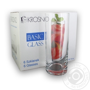 Набір стаканів long drink BASIC GLASS 300 мл. купить, цены на МегаМаркет - фото 1