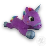 Іграшка м`яконабивна Toyworld Єдиноріг лиловий з райдужним волос