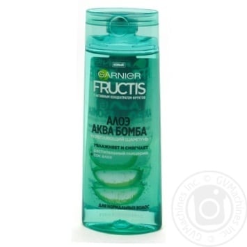 Шампунь GARNIER Fructis Алое Аква Бомба для нормальных волос 250мл купить, цены на МегаМаркет - фото 1