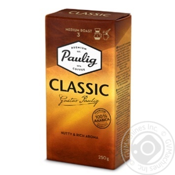 Natural ground medium roasted coffee Paulig Classic 250g - buy, prices for MegaMarket - photo 1