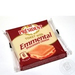 Сир плавлений President Emmental для тостів 40% 120г