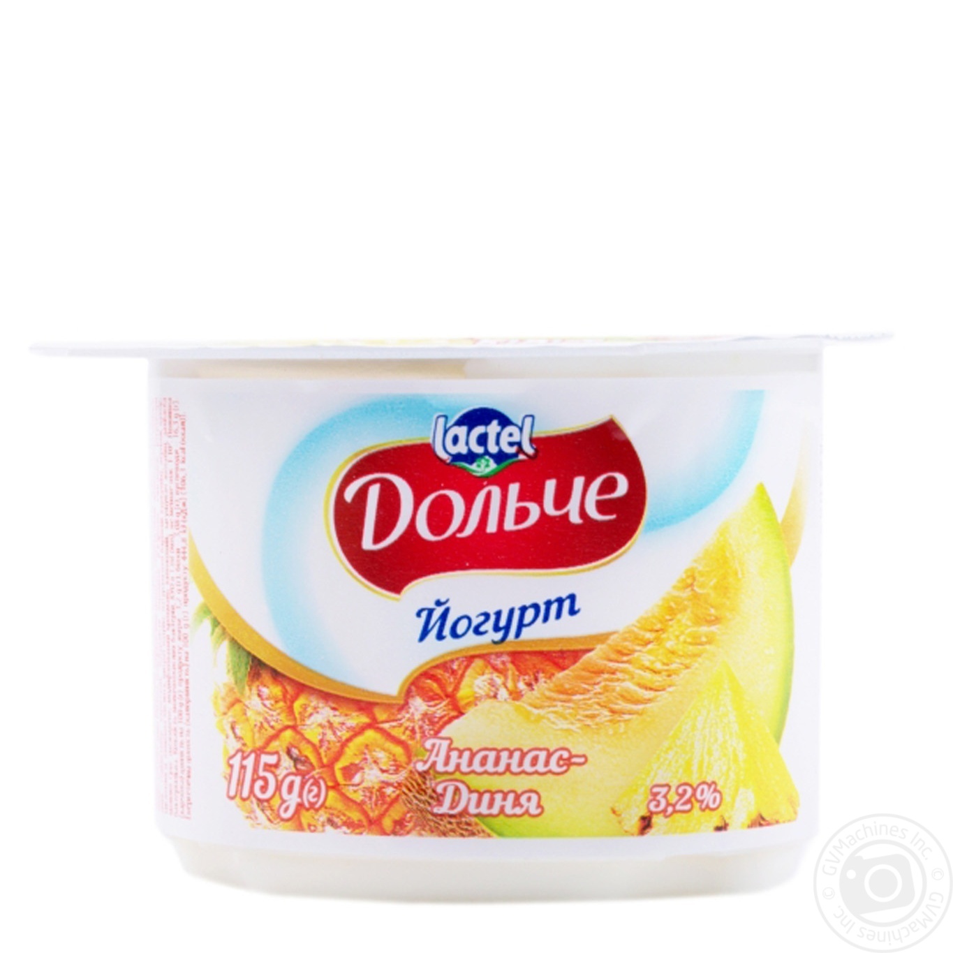 

Йогурт Дольче ананас-дыня 3,2% 115г