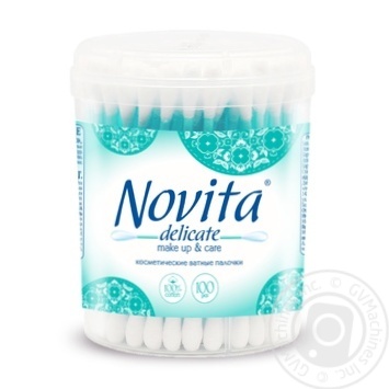 Novita Delicate Q-tips in jar 100pcs - buy, prices for Vostorg - photo 1