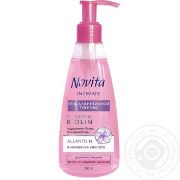 Гель Novita Intimate для интимной гигиены 250мл купить, цены на МегаМаркет - фото 1