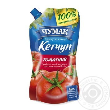 Кетчуп Чумак 270 г пак. Томатний купити, ціни на МегаМаркет - фото 1