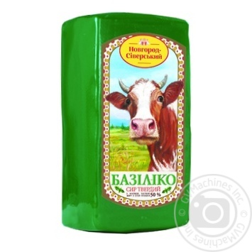 Novgorod-Siversky Basilico Hard Cheese 50% - buy, prices for MegaMarket - photo 1