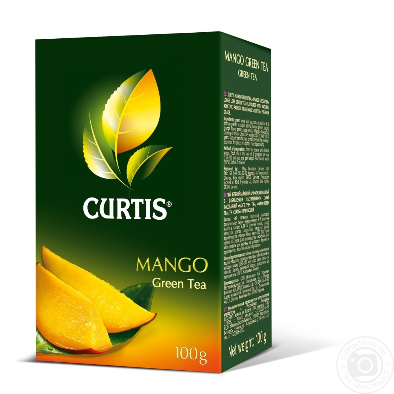 

Чай зеленый Curtis Mango Green 100г