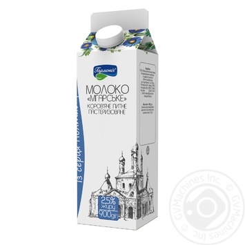 Garmoniya Mgarskе Pasteurized Milk 2.5% 900g - buy, prices for NOVUS - photo 1