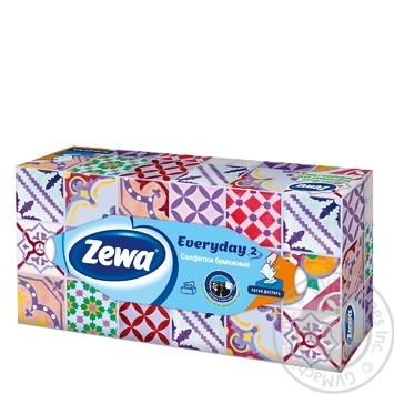 Серветки Zewa Everyday косметичні для обличчя 2 шари 100шт купити, ціни на МегаМаркет - фото 5