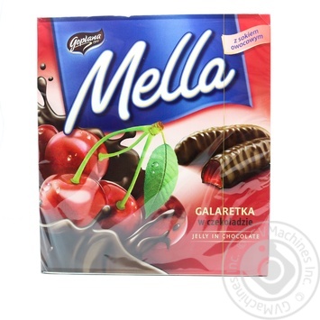 Fruit jellies with juice of cherry in dark chocolate 190g - buy, prices for MegaMarket - photo 1
