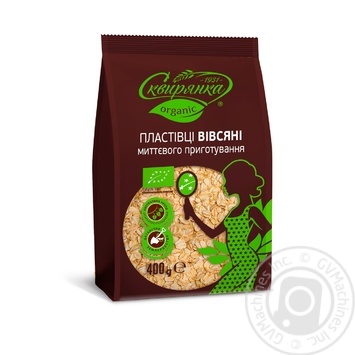 Skviryanka Organic Oat Flakes 400g - buy, prices for MegaMarket - photo 1