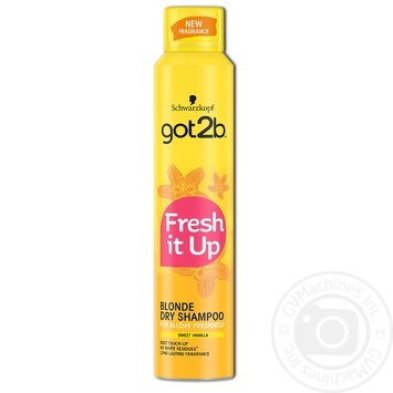 Got2b Fresh It Up! Sweet Vanilla For Blond Hair Dry Shampoo 200ml - buy, prices for MegaMarket - photo 1