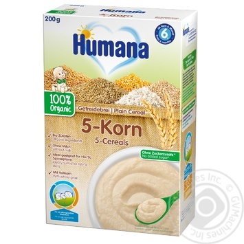 Humana for children dairy-free organic pap 200g - buy, prices for MegaMarket - photo 1