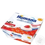 Продукт кисломолочний Humana Milk minis Полуниця для дітей з 8 місяців 4*100г