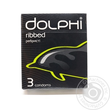 Dolphi Ribbed Condoms 3pcs - buy, prices for Auchan - photo 1