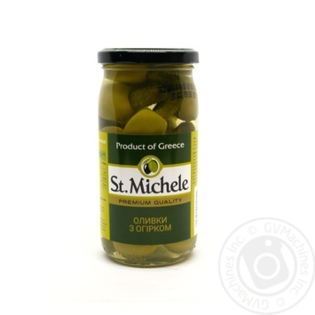 olive St.michele cucumber flavor canned 380g glass jar - buy, prices for MegaMarket - photo 1