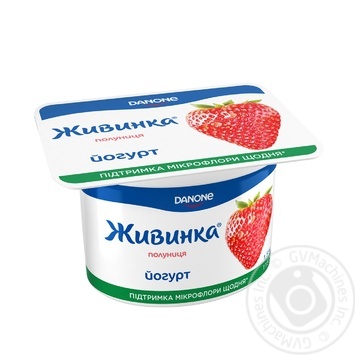 Йогурт Данон Живинка клубника 1.5% 115г купить, цены на МегаМаркет - фото 1